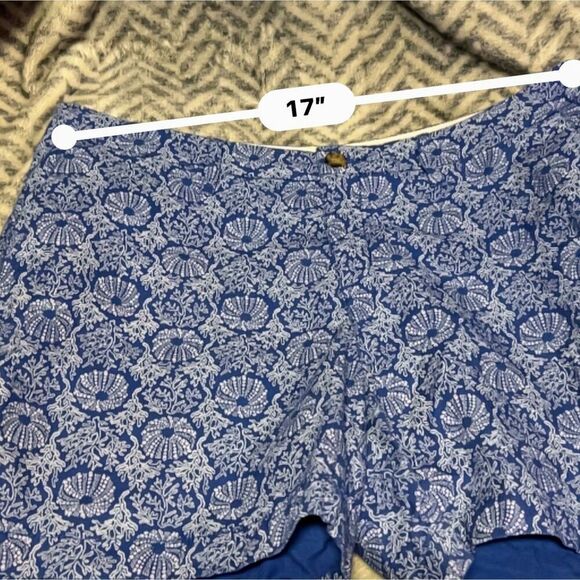 Old Navy Blue Patterned Cotton Shorts Size 10 - Picture 9 of 9